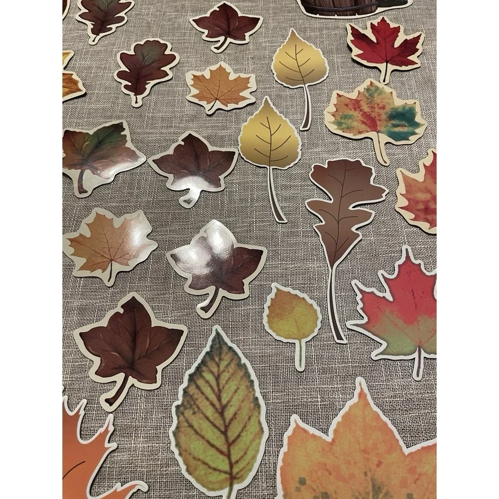 Vtg Die Cut Large Fall Autumn Thanksgiving Magnets Glossy Flexible Turkey Garage